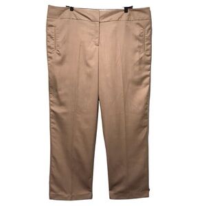 DressBarn wide leg pants 20W. Tan. Relaxed fit. High rise dress trousers